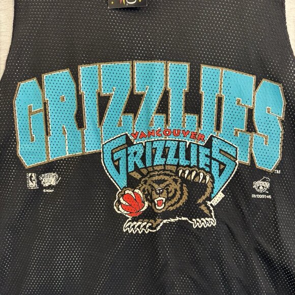 Vintage 1994 Vancouver Grizzlies Basketball NBA Teal Blue T-Shirt Ravens Mens XL - Picture 2 of 15